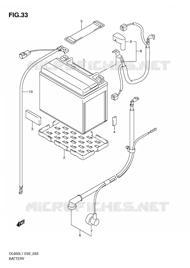 ACCU (DL650UEL1 E19) Suzuki MOTO 650 V-STROM 2011  DL650L1(E2)
