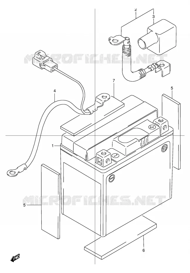 ACCU Suzuki MOTO 250 DR 1999  DR250RX(E24)