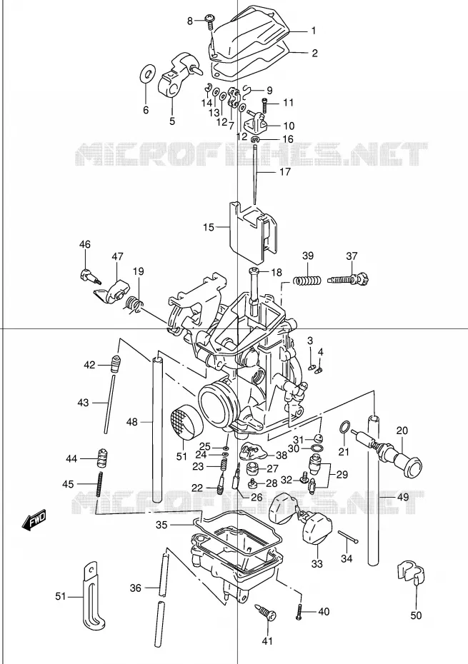 CARBURATOR Suzuki MOTO 250 DR 2000  DR250RY(E24)