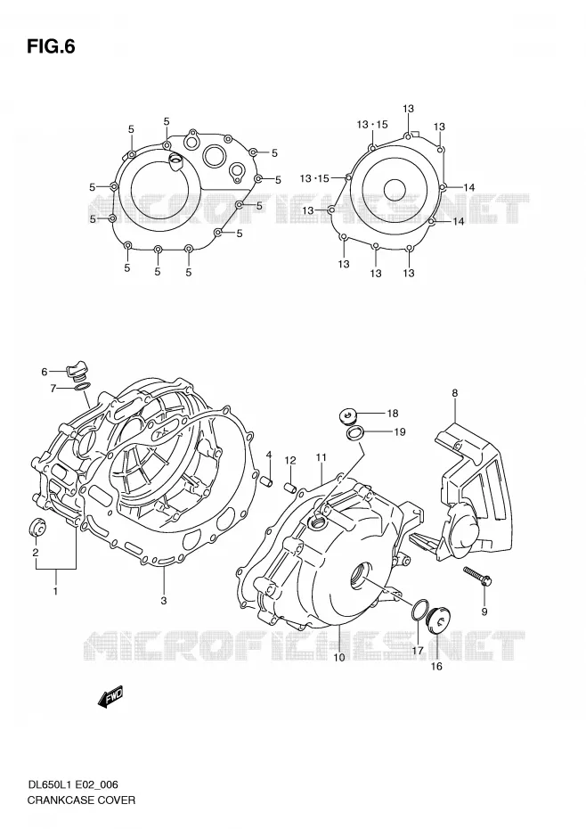 CASING Suzuki MOTO 650 V-STROM 2011  DL650UEL1(E2)