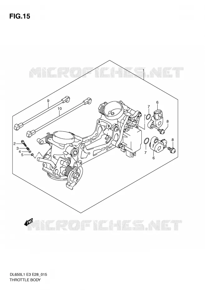 GASKLEPHUIS (DL650AL1 E28) Suzuki MOTO 650 V-STROM 2011  DL650AL1(E3)