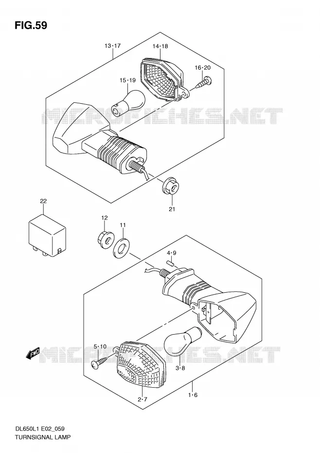 INDICATOREN Suzuki MOTO 650 V-STROM 2011  DL650UEL1(E2)
