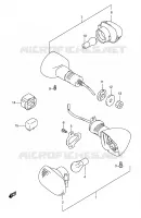 INDICATOREN ELEKTRISCHE 600 suzuki-motorfietsen GSX-R 1998 DP012824
