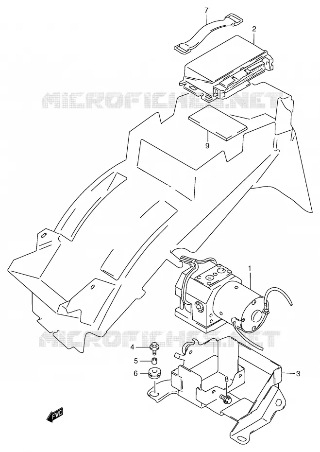ABS (GSF1200SAV/SAW/SAX/SAY) Suzuki MOTO 1200 BANDIT 1996  GSF1200ST(E2)