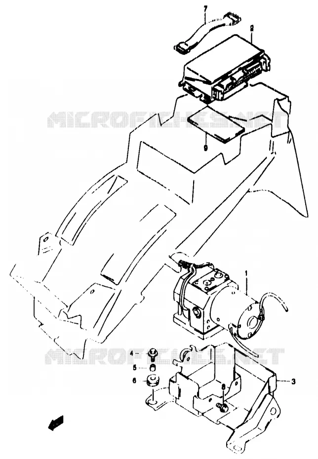 ABS (GSF1200SAV/SAW/SAX/SAY) Suzuki MOTO 1200 BANDIT 1997  GSF1200SAV(T/V/W/X/Y)