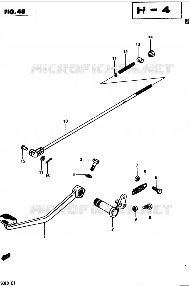 ACHTERREM Suzuki MOTO 250 GSX 1982  GSX250ESZ(Z/D)