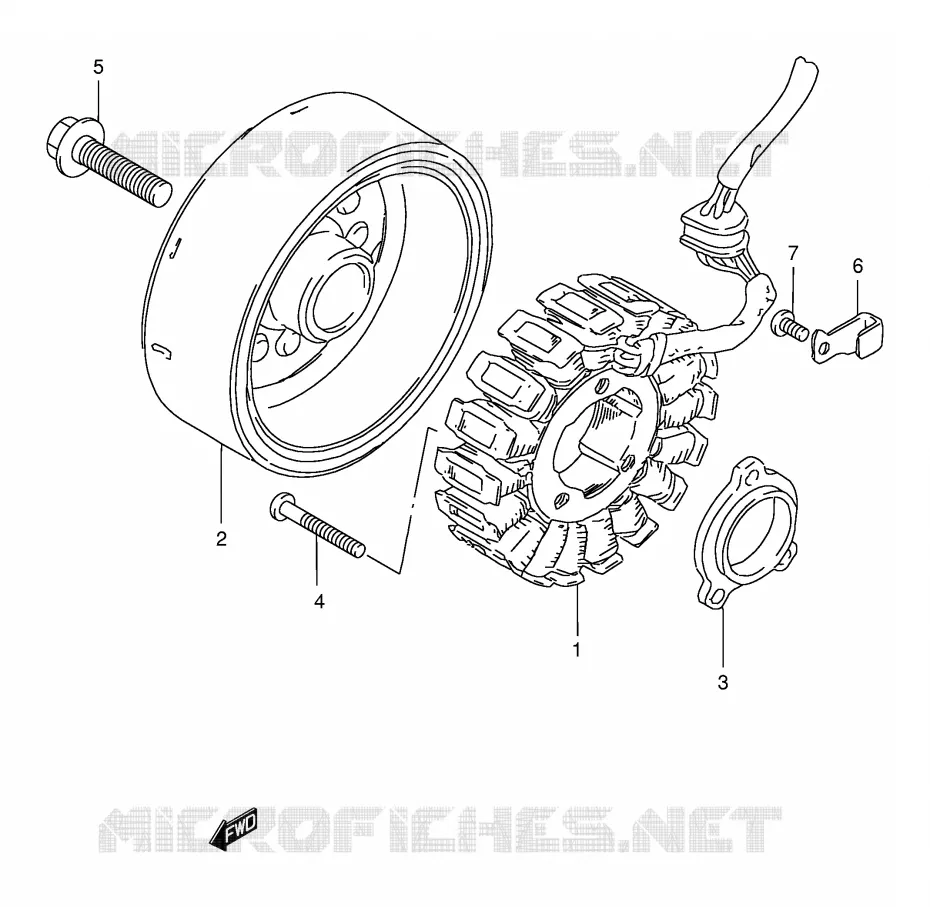 ALTERNATOR Suzuki MOTO 400 GSX 1997  GSX400V(E30)