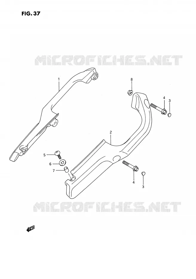 BACKREST Suzuki MOTO 1100 GSX-F 1994  GSX1100FR(E2)