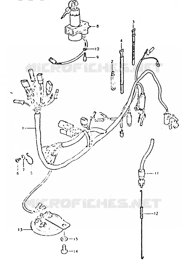 BEDRADING Suzuki MOTO 400 GSX 1981  GSX400LX(T/X)