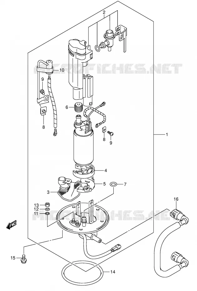 BENZINE POMP Suzuki MOTO 600 GSX-R 2005  GSX-R600U2XK5(E2)