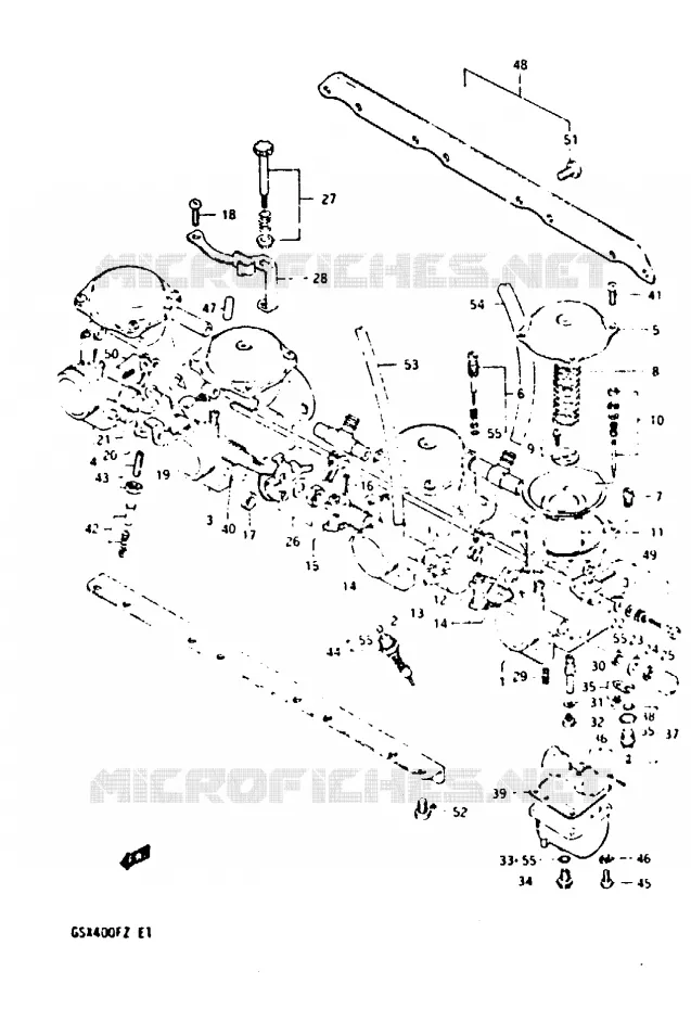 CARBURATOR Suzuki MOTO 400 GSX 1982  GSX400FZ(X/Z)
