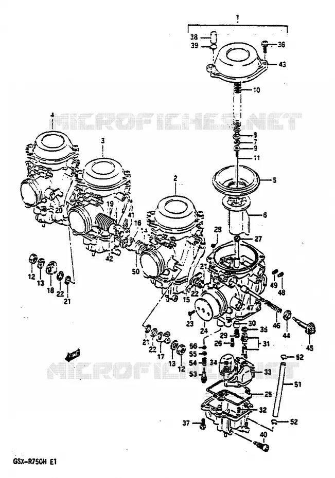 CARBURATOR Suzuki MOTO 750 GSX-R 1991  GSX-R750M