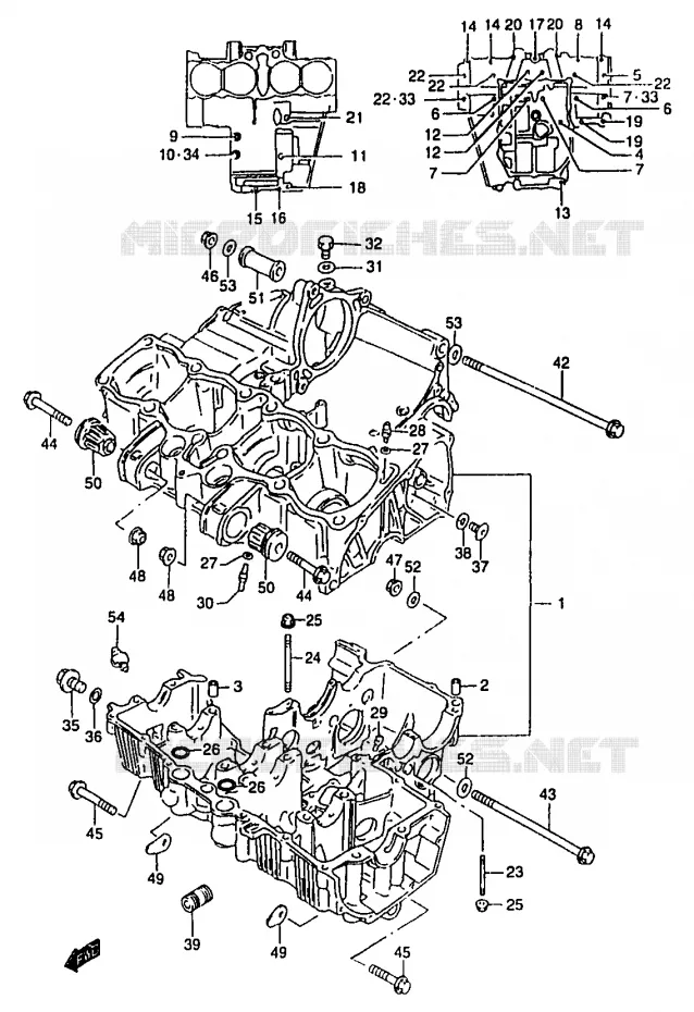 CASING Suzuki MOTO 1200 BANDIT 2000  GSF1200SAY(T/V/W/X/Y)
