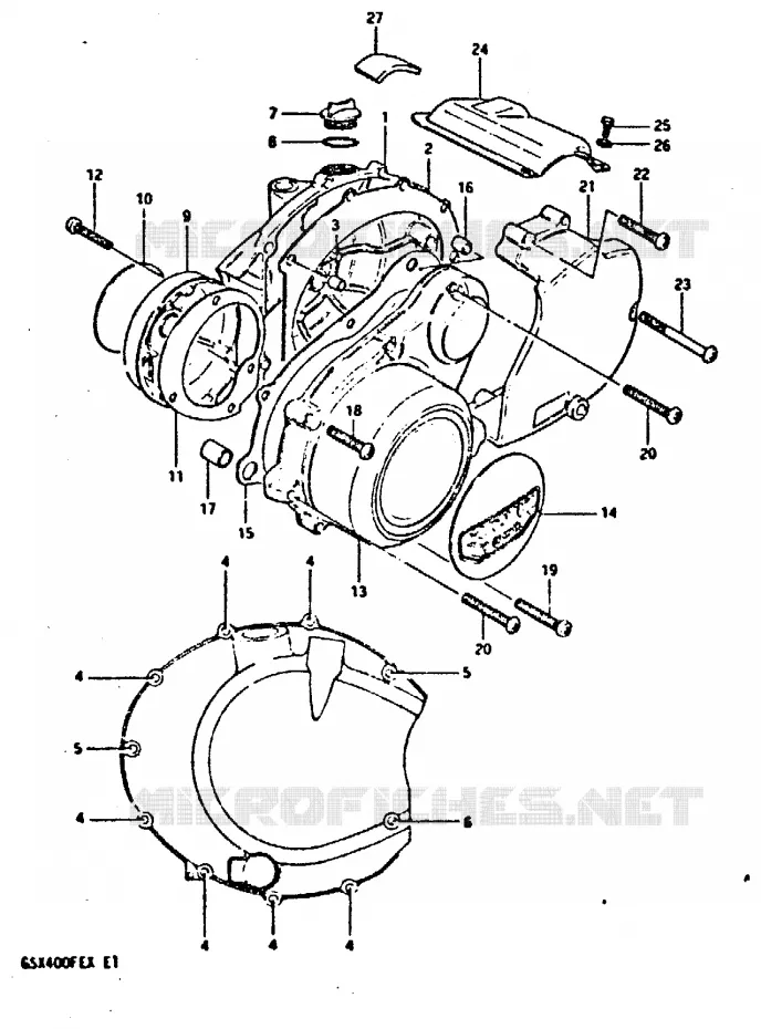CASING Suzuki MOTO 400 GSX 1981  GSX400FEX