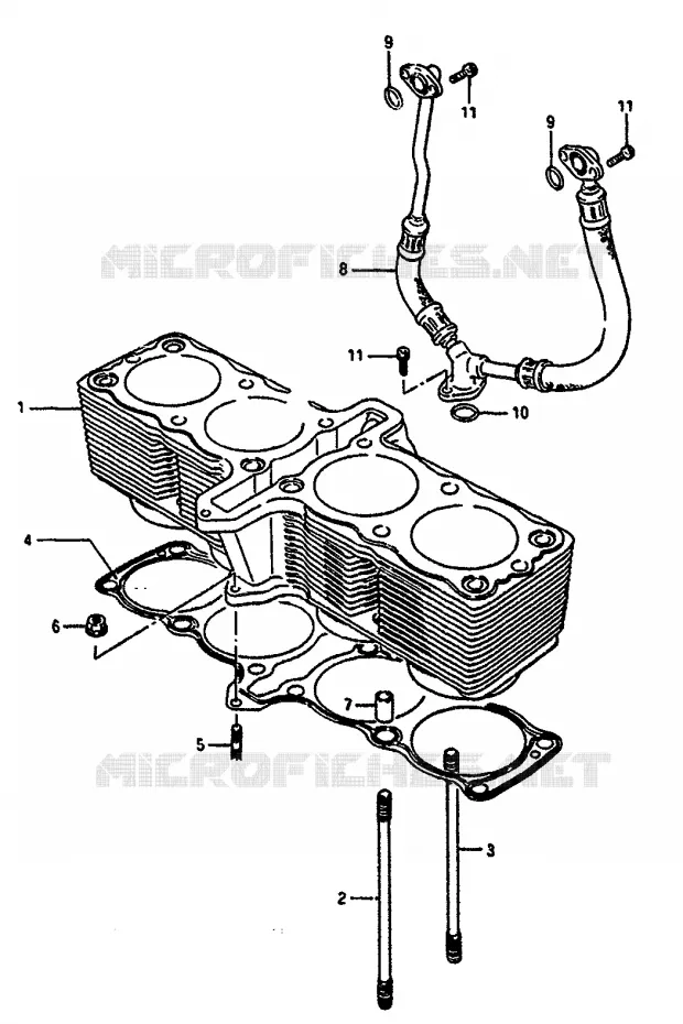 CILINDER Suzuki MOTO 1100 GSX-R 1988  GSX-R1100J(G/H/J)