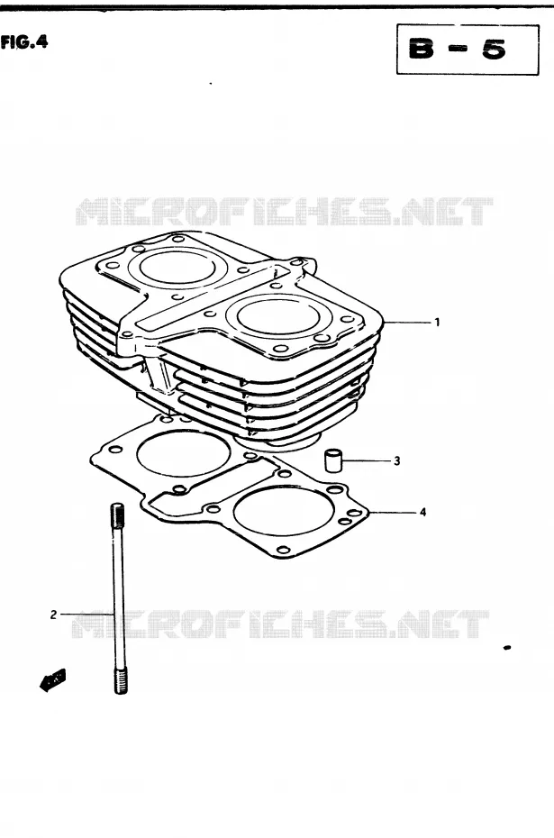 CILINDER Suzuki MOTO 250 GSX 1982  GSX250EZ(Z/D)