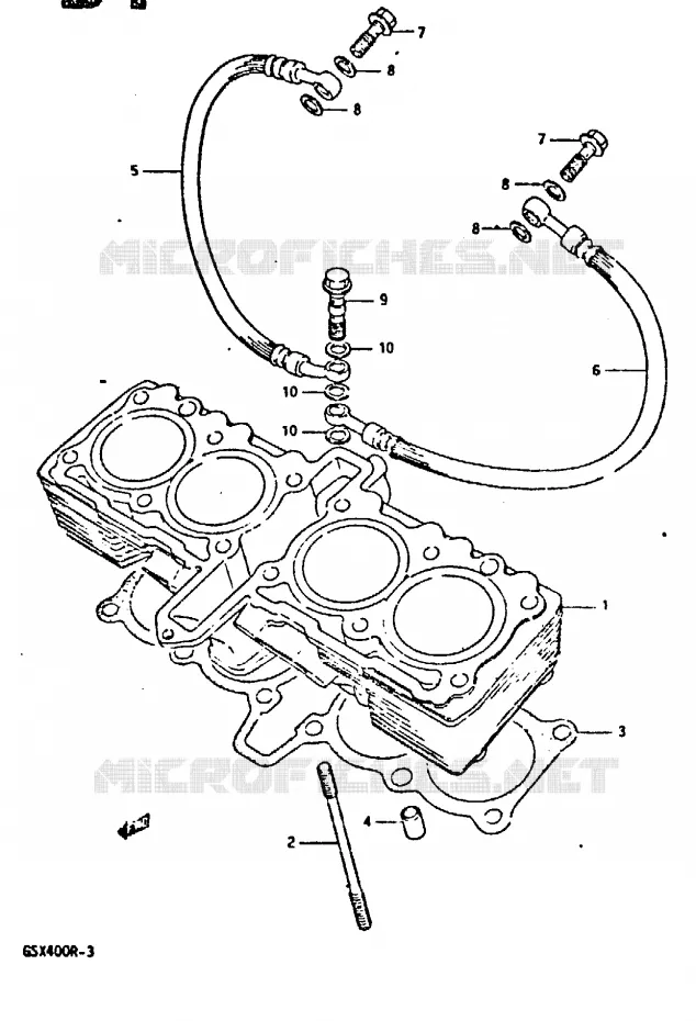 CILINDER Suzuki MOTO 400 GSX-R 1987  GSX-R400H