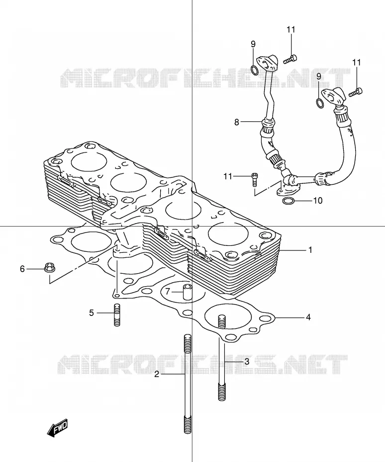 CILINDER Suzuki MOTO 600 BANDIT 2004  GSF600ZK4(E2)