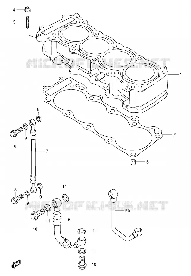 CILINDER Suzuki MOTO 750 GSX-R 1999  GSX-R750X(E2)