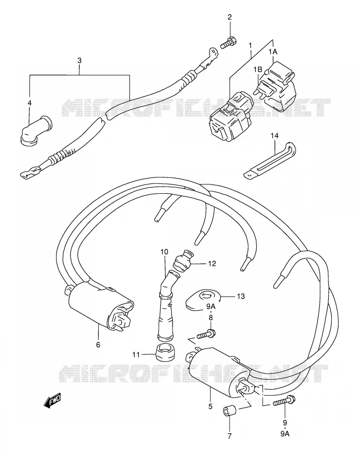 ELEKTRISCH (GSF1200ST/SV/SW/SX/SY) Suzuki MOTO 1200 BANDIT 1998  GSF1200SW(E28)
