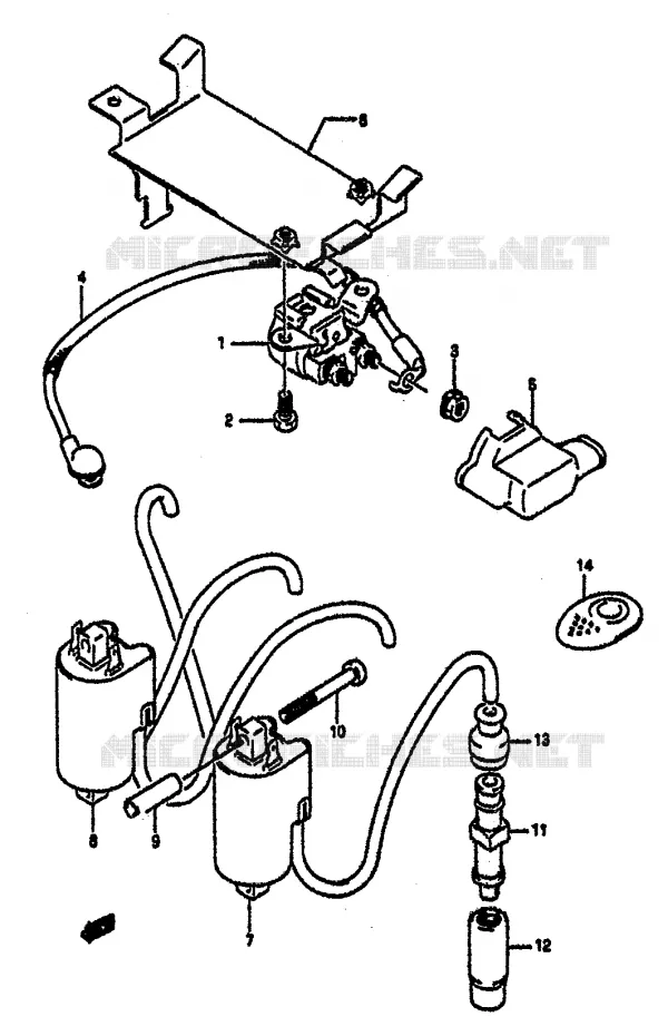 ELEKTRISCH Suzuki MOTO 1100 GSX-R 1992  GSX-R1100 N (M/N)