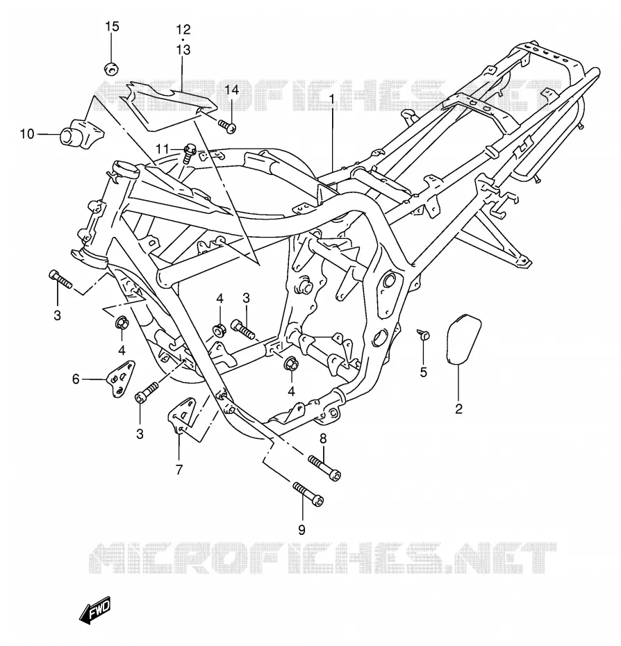 FRAME (GSF600ST/SUT) Suzuki MOTO 600 BANDIT 1995  GSF600S/GSF600US
