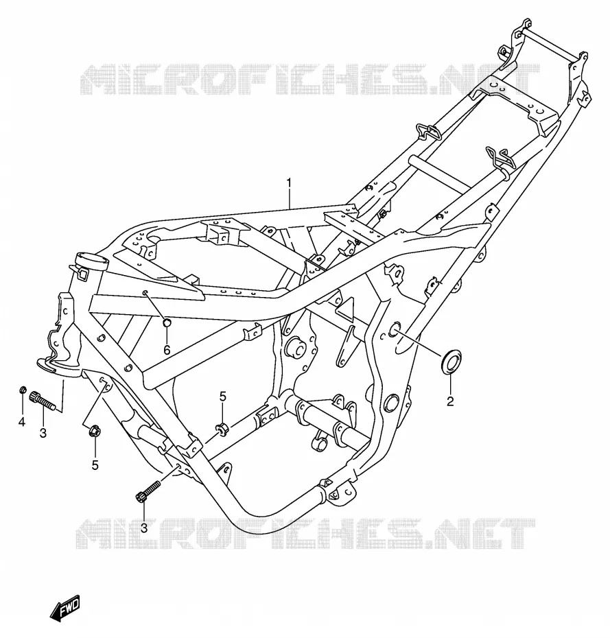 FRAME (MODELE K5) Suzuki MOTO 650 BANDIT 2006  GSF650UK6(E2)