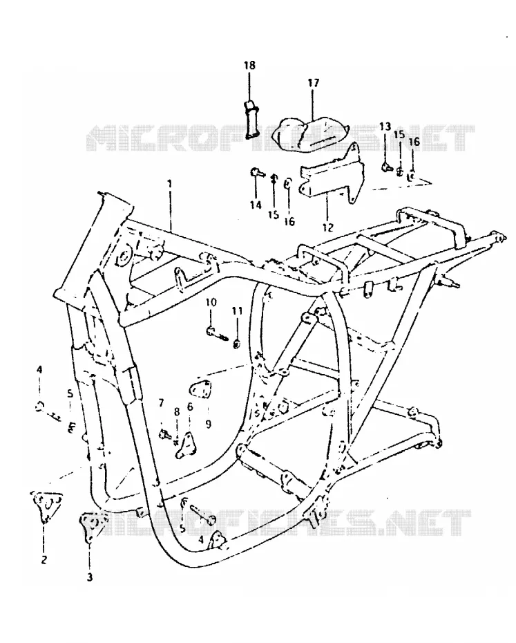 FRAME Suzuki MOTO 400 GSX 1996  GSX400LT(T/X)