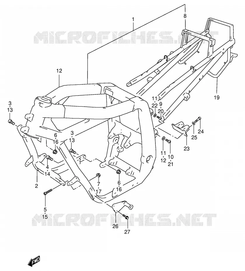 FRAME Suzuki MOTO 400 GSX-R 1992  GSX-R400RN(E30)