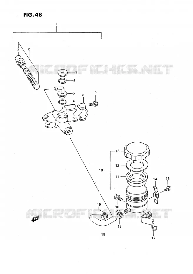 FRONT HOOFDREMCILINDER Suzuki MOTO 750 GSX-R 1994  GSX-R750SPR(E4)