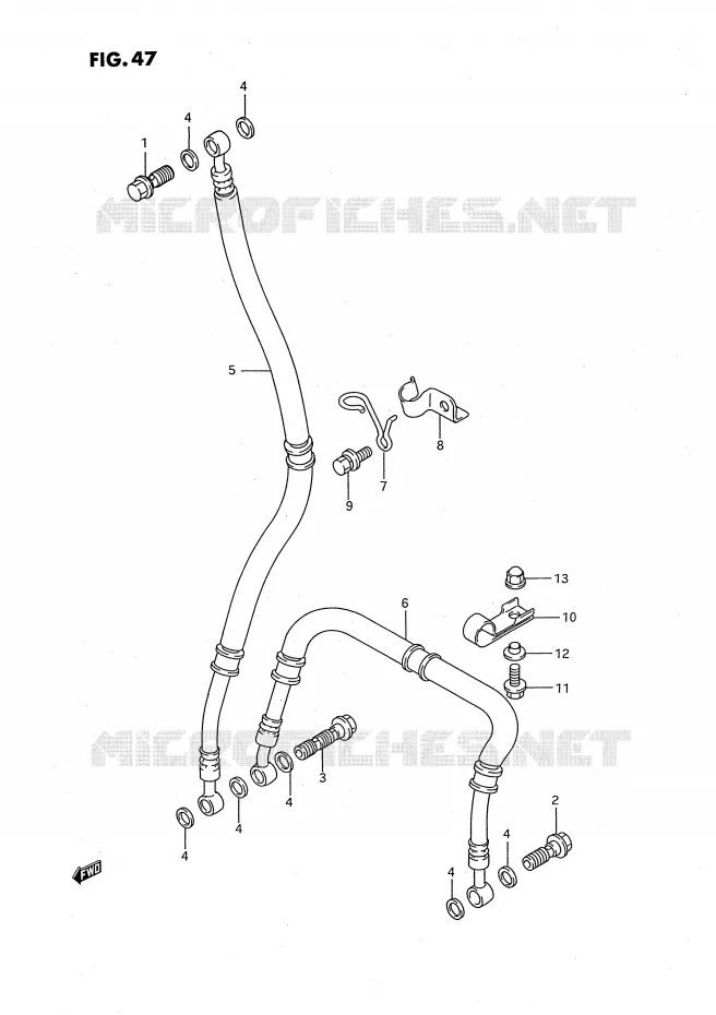 FRONT REMSLANG Suzuki MOTO 750 GSX-R 1994  GSX-R750SPR(E4)