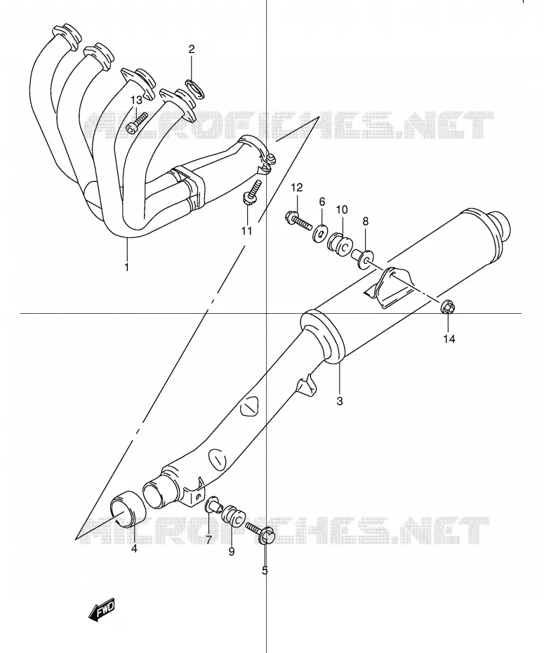GELUIDDEMPER Suzuki MOTO 600 BANDIT 2000  GSF600Y(E2)
