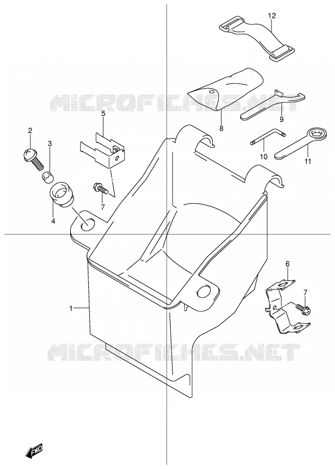 GEREEDSCHAPSKIST Suzuki MOTO 600 BANDIT 2004  GSF600SUK4(E2)