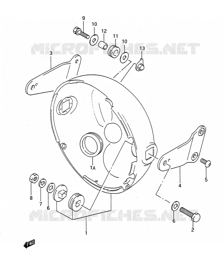 HEADLIGHT BOWL Suzuki MOTO 400 BANDIT-N 1993  GSF400P(E28)
