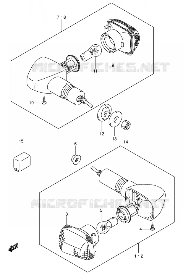 INDICATOREN (E24,F.NO.100197~) Suzuki MOTO 1400 GSX 2003  GSX1400U1K3(E2)