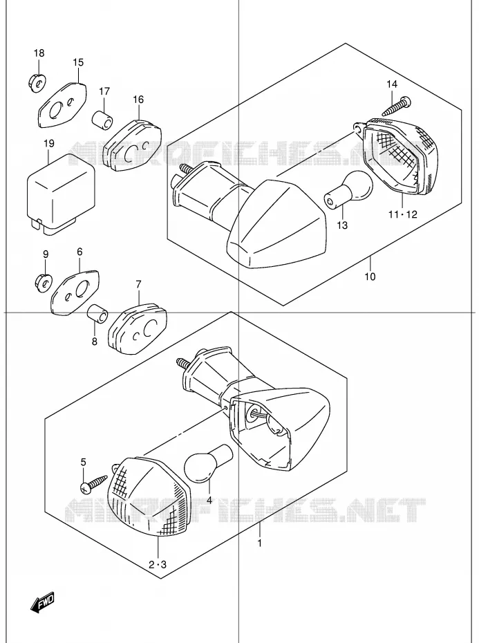 INDICATOREN (GSF1200K1/K2/K3/K4/ZK4/K5/ZK5) Suzuki MOTO 1200 BANDIT 2005  GSF1200K5(E2)