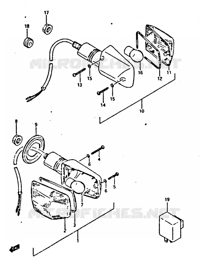 INDICATOREN Suzuki MOTO 400 GSX-R 1987  GSX-R400H