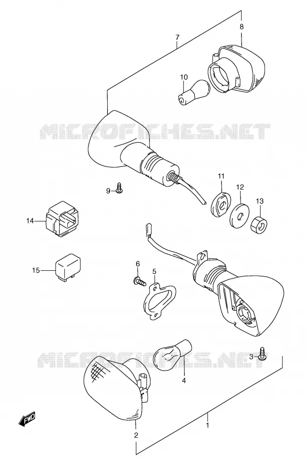 INDICATOREN Suzuki MOTO 600 GSX-R 2000  GSX-R600Y(E2)