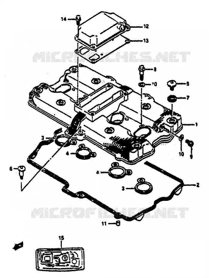 KLEPPENDEKSEL Suzuki MOTO 1100 GSX-R 1991  GSX-R1100M(M/N)