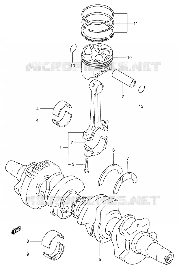 KRUKAS Suzuki MOTO 400 GSX-R 1992  GSX-R400RN(E30)