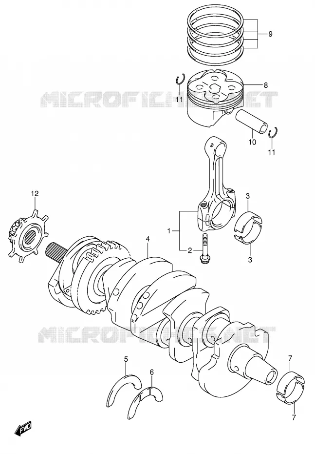 KRUKAS Suzuki MOTO 600 GSX-R 2003  GSX-R600U2K3(E2)