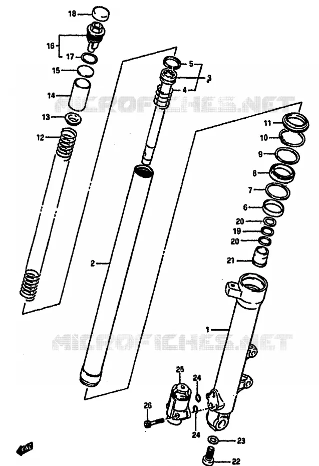 LINKS SCHOKDEMPER Suzuki MOTO 750 GSX-R 1986  GSX-R750G(F/G/H)