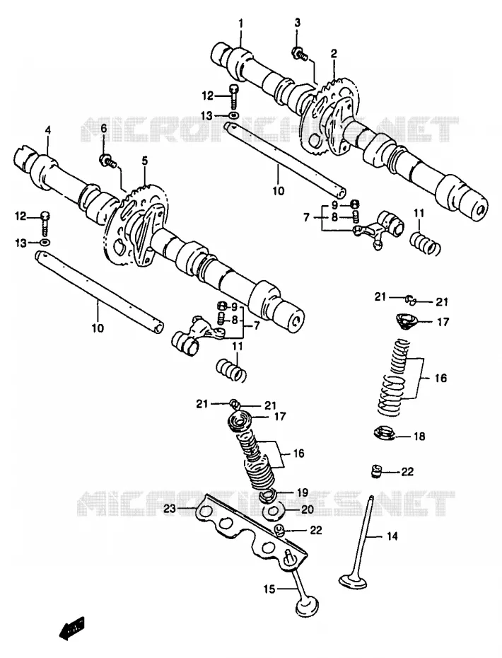 NOKKENAS - VALVES Suzuki MOTO 1200 BANDIT 1997  GSF1200SV(T/V/W/X/Y)