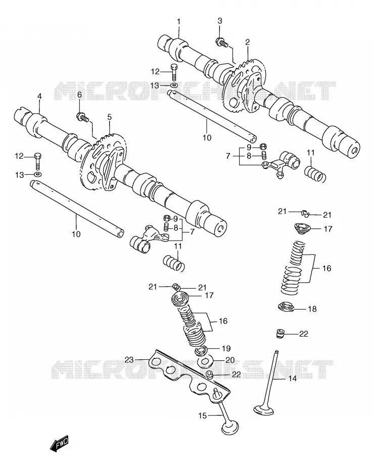 NOKKENAS - VALVES Suzuki MOTO 1200 BANDIT 2000  GSF1200SY(E2)