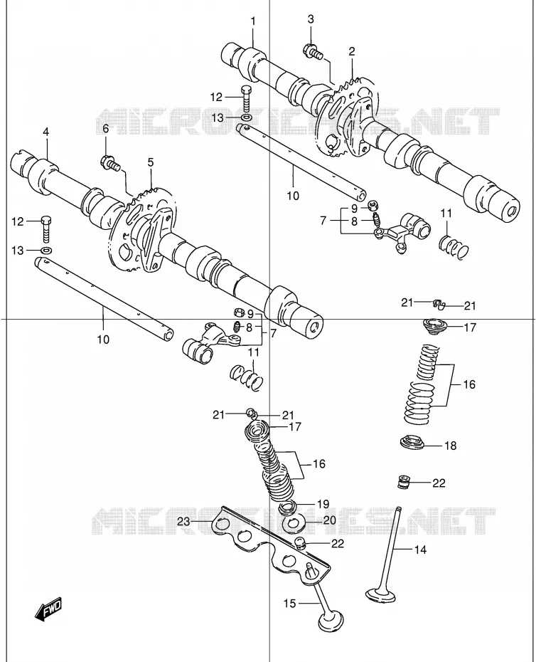 NOKKENAS - VALVES Suzuki MOTO 1200 BANDIT 2005  GSF1200ZK5(E2)