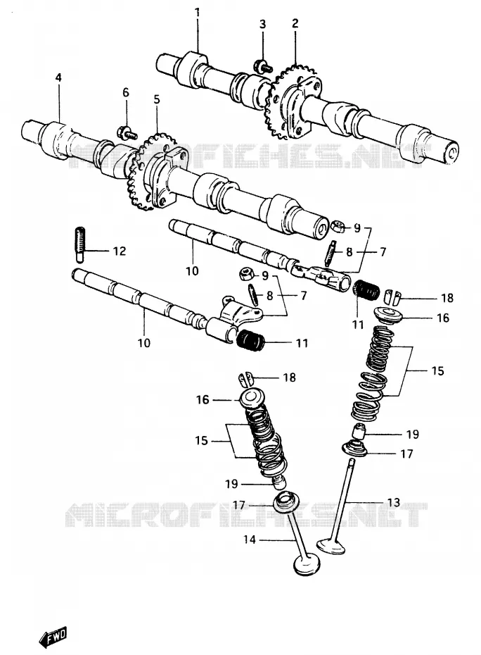 NOKKENAS - VALVES Suzuki MOTO 400 GSX 1983  GSX400FD