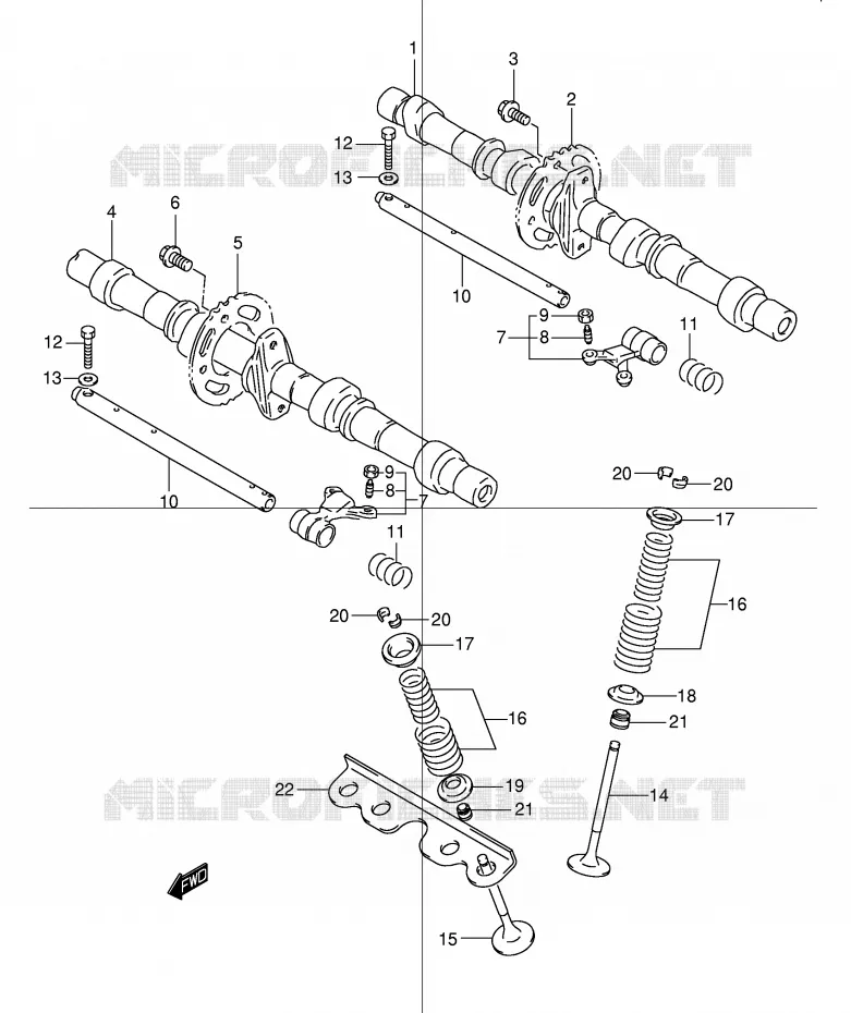 NOKKENAS - VALVES Suzuki MOTO 600 BANDIT 2000  GSF600UY(E2)