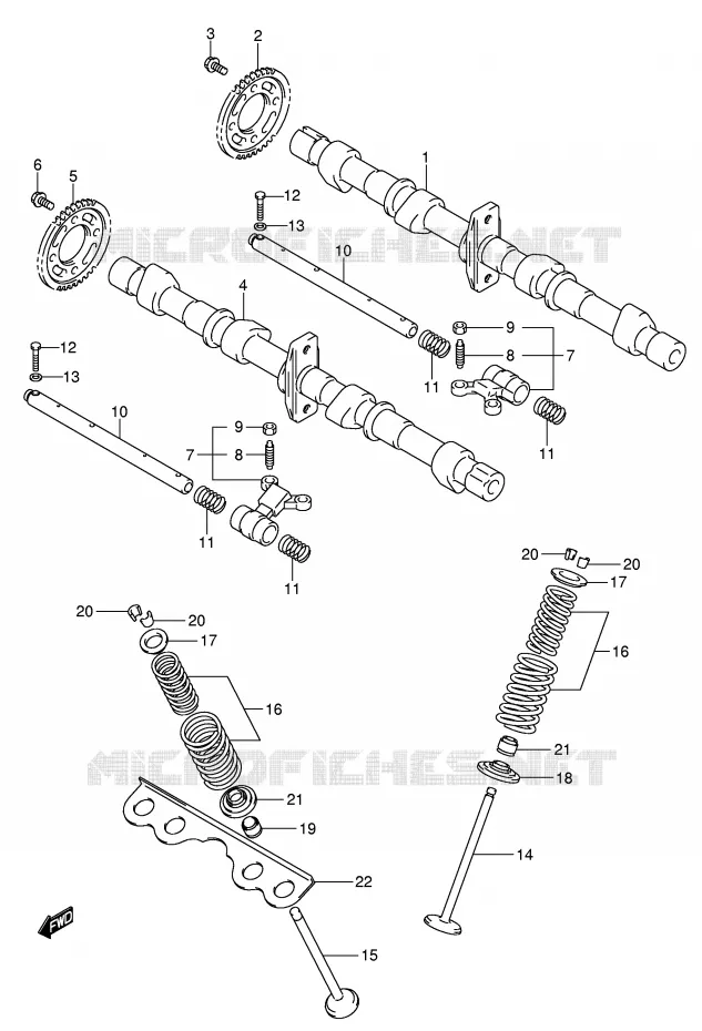 NOKKENAS - VALVES Suzuki MOTO 650 BANDIT 2005  GSF650UAK5(E2)
