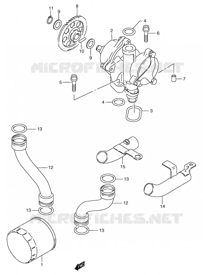 OLIEPOMP Suzuki MOTO 1200 BANDIT 2000  GSF1200SY(E2)