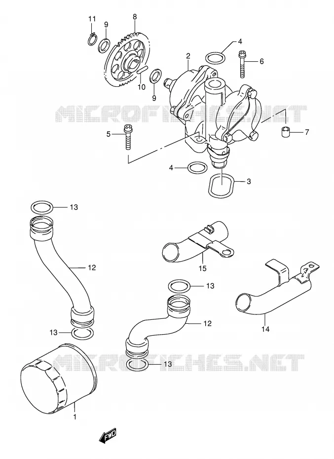 OLIEPOMP Suzuki MOTO 1200 BANDIT 2000  GSF1200SY(E28)